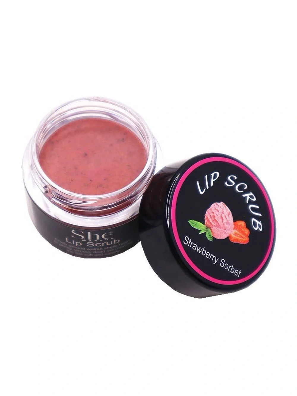 Lip Scrub- Mint Green, Vanilla Bean, Strawberry Sorbet, Honey Almond